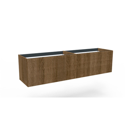 Arcqua Ridge Onderkast - 90x45.5x45cm - 1 lades - push to open - mdf gefolied - oak cafe