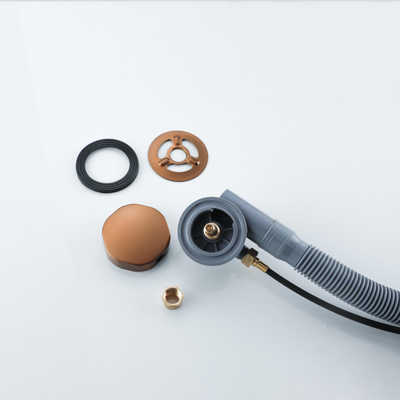 Fortifura Calvi badafvoer opbouw - draaibediening - Geborsteld koper PVD (Koper) OUTLETSTORE