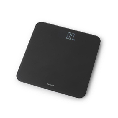 Brabantia ReNew Personenweegschaal - tot 180kg - batterijen - donker grijs