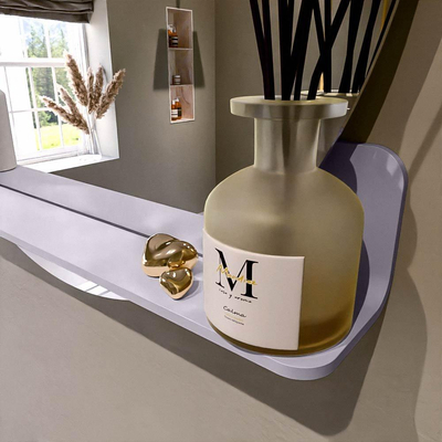 Mondiaz SPOT Badkamerspiegel - rond 80cm - spiegelplanchet - kleur Cale