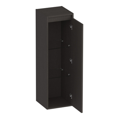 BRAUER Adore badkamerkast - 120x35x35cm - met 1 deur greeploos rechtsdraaiend Timber Anthracite