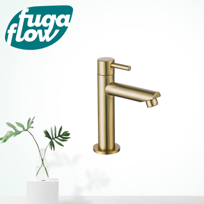 FugaFlow Eccelente Sobrado Badkamer Fonteinkraan - 14.4cm - opbouw - 1gats - PVD - geborsteld Messing