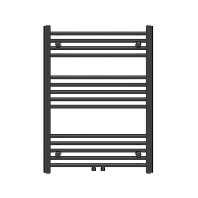 Adema Basic radiator 60x80cm recht middenaansluiting mat zwart OUTLETSTORE