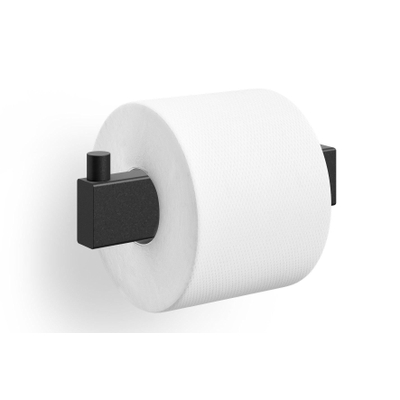 Zack Linea toiletrolhouder zwart RVS