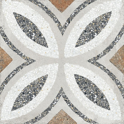 Paul & Co Ceramiche Terrazzo vloertegel - 25x25cm - 14mm - Vierkant - Casale Firenze grigio mat