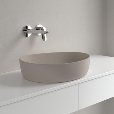 Villeroy & Boch Antao Opzetwastafel - 51 x 40 x 14.6 cm - Almond CeramicPlus - zonder overloop