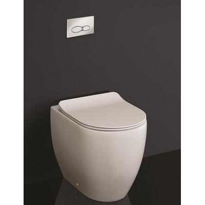 Crosswater Glide II Staand Toilet - 36.5x51x42.5cm - spoelrandloos - zonder zitting - mat wit