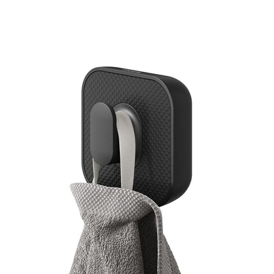 Tiger Carv Handdoekhaak - enkel - zwart