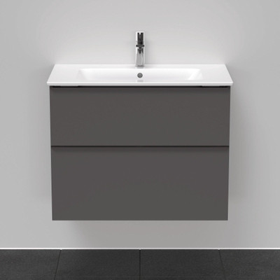 Duravit D-Neo wastafelonderkast 81x62.5x46.2cm 1 lade Grafiet Mat