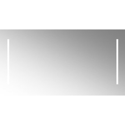 Plieger spiegel 150x60cm met geïntegreerde LED verlichting 2x verticaal