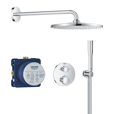 GROHE QuickFix Precision Thermostat Perfect inbouw douchesysteem met Vitalio Rain Mono 310 hoofddouche chroom