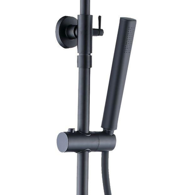 Xellanz Twenty eco thermostatische regendoucheset opbouw rond mat zwart