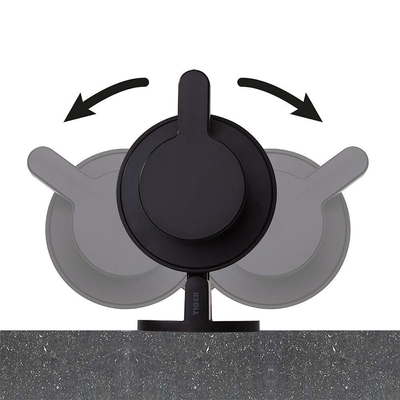 Tiger Tune Zeepdispenser - 180ml - wandmodel - zelfklevend - geborsteld messing/zwart