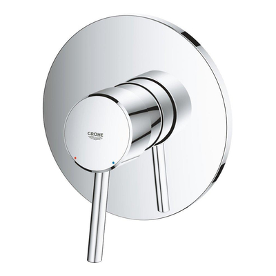 Grohe Concetto Inbouwthermostaat - 1 knop - zonder omstel - chroom