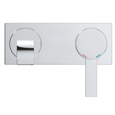 GROHE Allure wastafelmengkraan inbouw - laag - uitloop 18cm - 1 knop - chroom