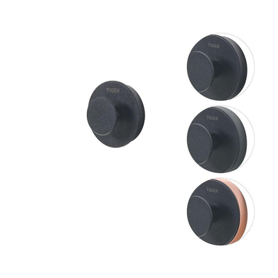 Tiger Urban Toiletaccessoireset Toiletborstel met houder Toiletrolhouder met klep Handdoekhaak Zwart