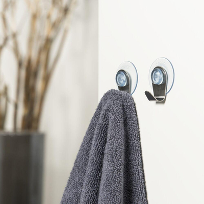 Tiger Haak Simply RVS geborsteld (2 stuks) 3.9x6x2.7cm