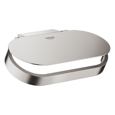 GROHE Selection closetrolhouder met deksel supersteel SHOWROOMMODEL