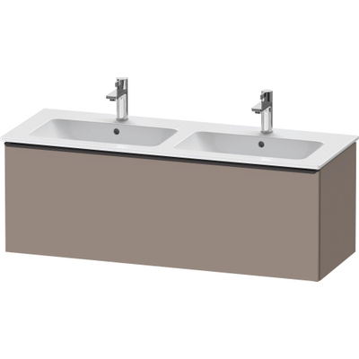 Duravit D-Neo wastafelonderkast 128x44x46.2cm 1 lade Basalt Mat