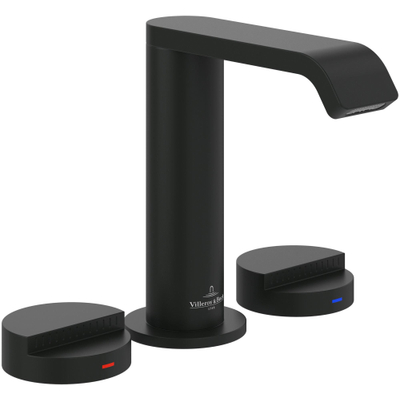 Villeroy & Boch Dawn Driegats wastafelkraan - mat zwart