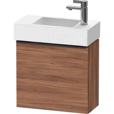 Duravit D-Neo wastafelonderkast 48.4x44x22.2cm Linksdraaiend 1 deur Noten Mat