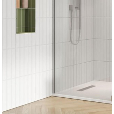 Crosswater Gallery Muurprofiel - 200cm - voor 8 - 10mm glas - geborsteld RVS