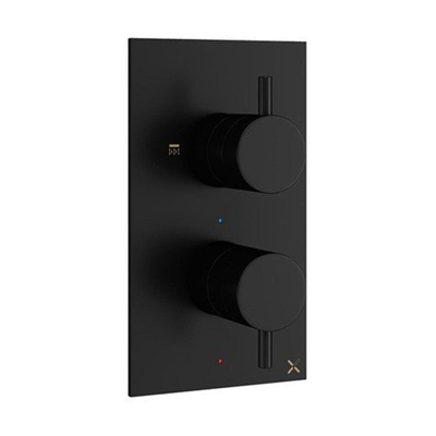 Crosswater MPRO Inbouwdoucheset - 30cm hoofddouche - wandarm - glijstangset - ronde handdouche - mat zwart