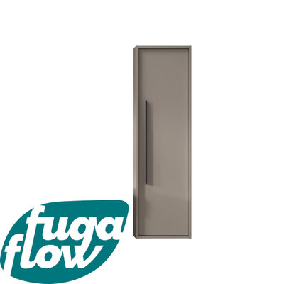 FugaFlow Eccelente Arredo Hoge Kast - 120x34.5x34.5cm - 1 deur - taupe - MDF