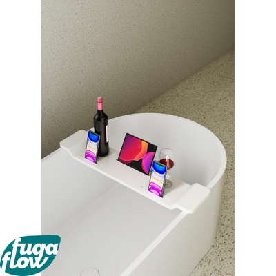 FugaFlow Eccelente Acces Badrek - 86x18x4.8cm - solid surface - mat wit