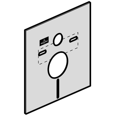 Villeroy & Boch geluidsisolatieset 49x42,5cm