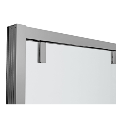 Saniclass Neptune Zijwand - 90x200cm - helder 8mm glas - gepolijst zilver