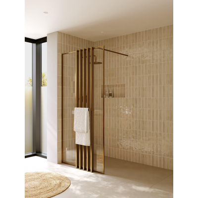 Riho Define Deco Screen - met handdoekrek - Copper mat