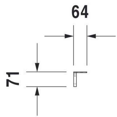 Duravit Vero handdoekhouder voor wastafel 045480 chroom