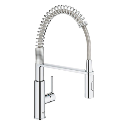 GROHE Get Keukenkraan - hoog - 2 straalsoorten - met profesionele handdouche - chroom