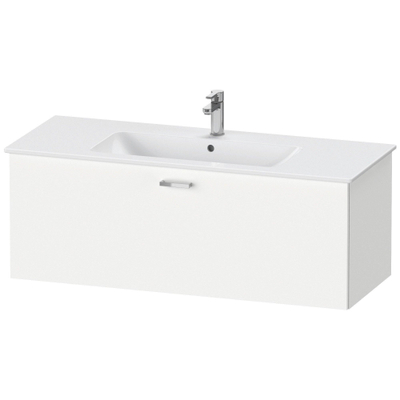 Duravit XBase Wastafelonderkast 120x47.5x44cm 1 lade Standaard greep met softclose spaanplaat wit Mat