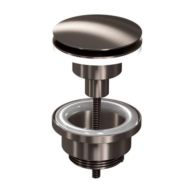 INK Stop&Go afvoerplug - klikwaste - Metal black