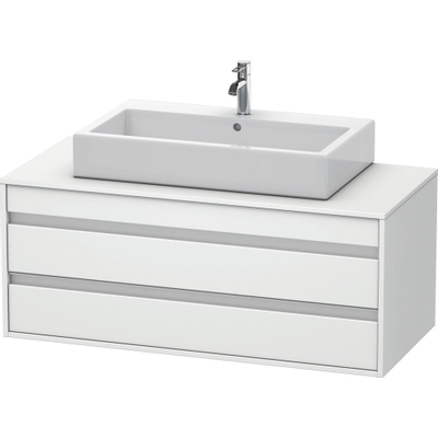 Duravit Ketho Wastafelonderkast 120x55.1x49.6cm Standaard greep met softclose spaanplaat wit Mat