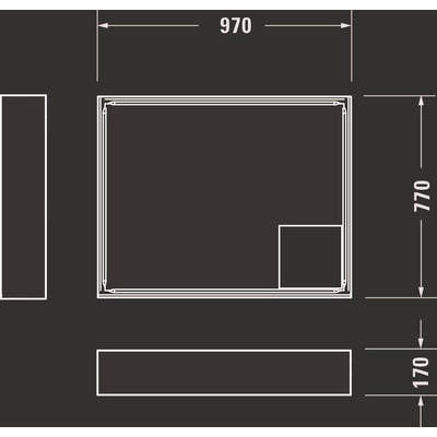 Duravit D Code douchebak 100x80cm acryl rechthoekig wit