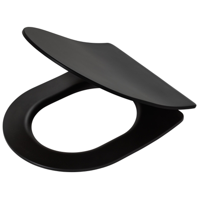 Tiger Tune Toiletbril Duroplast Zwart Messing geborsteld