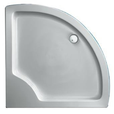 Plieger Luxury douchebak 90x90x18cm acryl kwartrond wit