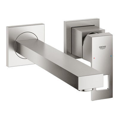 GROHE Eurocube afbouwdeel v. inbouw wandkraan m-size met uitloop 23cm supersteel