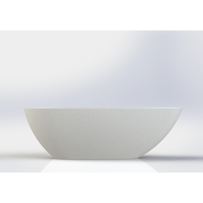 Arcqua Lima vrijstaand bad 170x86x54cm solid surface mat wit
