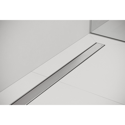 Easy Drain Compact 30 zero douchegoot enkele plaat met zijuitloop 6x70cm RVS OUTLETSTORE