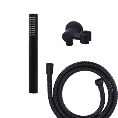 Wiesbaden Doucheset inbouw (wandarm, hoofddouche 30cm, handdoucheset) Mat Zwart *exclusief afbouw + inbouwdeel SHOWROOMMODEL BESCHADIGD - OUTLET UDEN