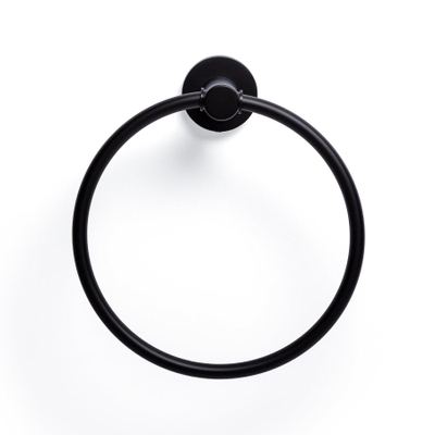 Ozean Eternal Handdoekring - rond - mat zwart