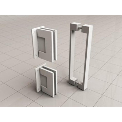 Wiesbaden Less Nisdeur zonder profiel 100x200cm 8mm glas met NANO coating wit mat