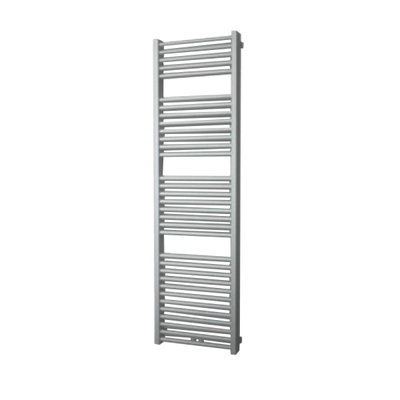 Plieger Imola M designradiator horizontaal met middenaansluiting 1770x600mm 1359W zilver metallic