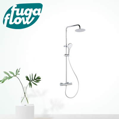FugaFlow Efficiente Sobrado regendouche met thermostaat hoofddouche 20cm handdouche 3 standen chroom