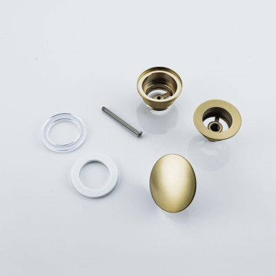 Sawiday Uni afvoerplug always open Geborsteld Messing PVD (Goud) TWEEDEKANS