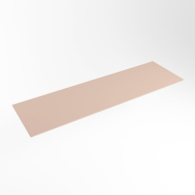 Mondiaz TOP 23 Topblad - 140x23.5x0.9cm - geschikt voor afdekplaat - Solid surface - Rosee
